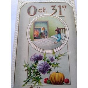 Halloween Postcard Fantasy Gottschalk Dreyfuss & Davis 2402 Goblin Point Marion